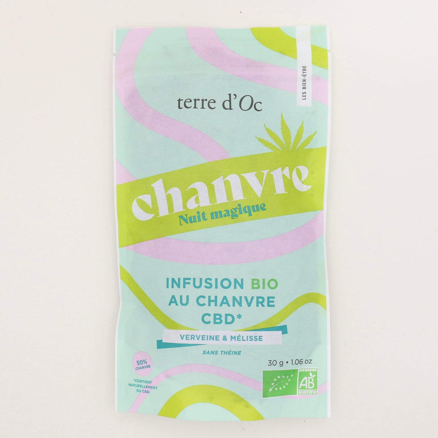 Infusion Bio au Chanvre Nuit Magique 30g - Terre d’Oc