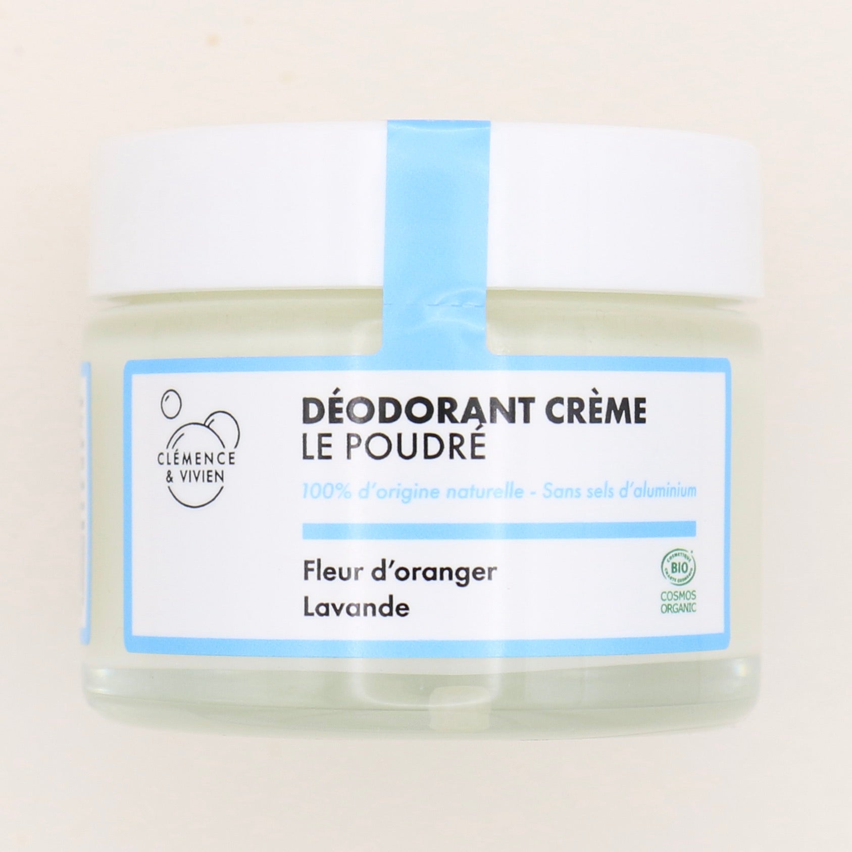 Déodorant naturel BIO Fleur d’Oranger/Lavande 50g - Clémence & Vivien