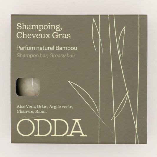 Shampoing cheveux gras Bambou 80g - Odda