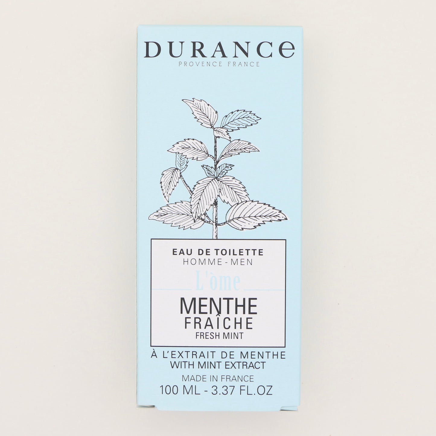 Eau de toilette Menthe Fraîche 100ml - Durance