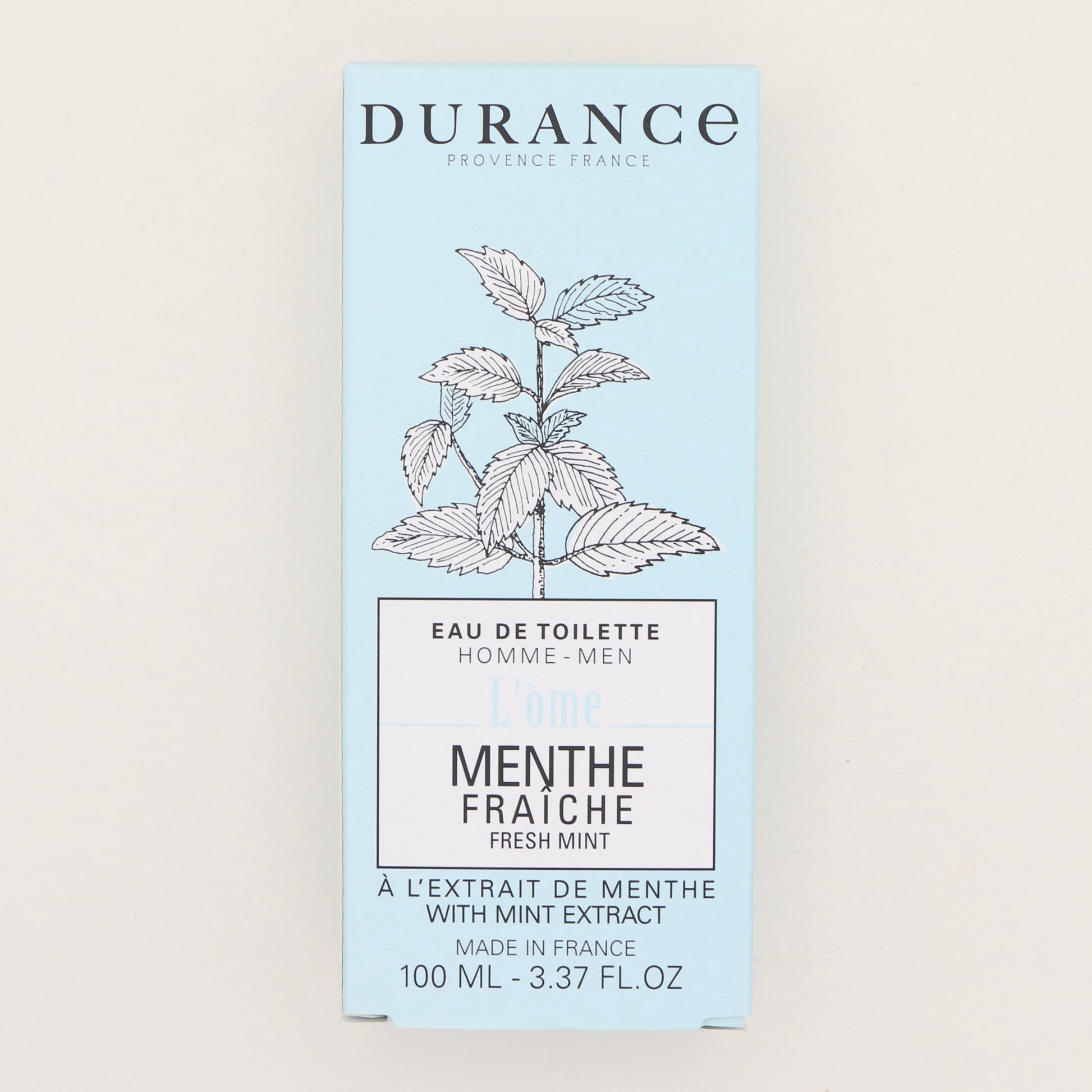 Eau de toilette Menthe Fraîche 100ml - Durance