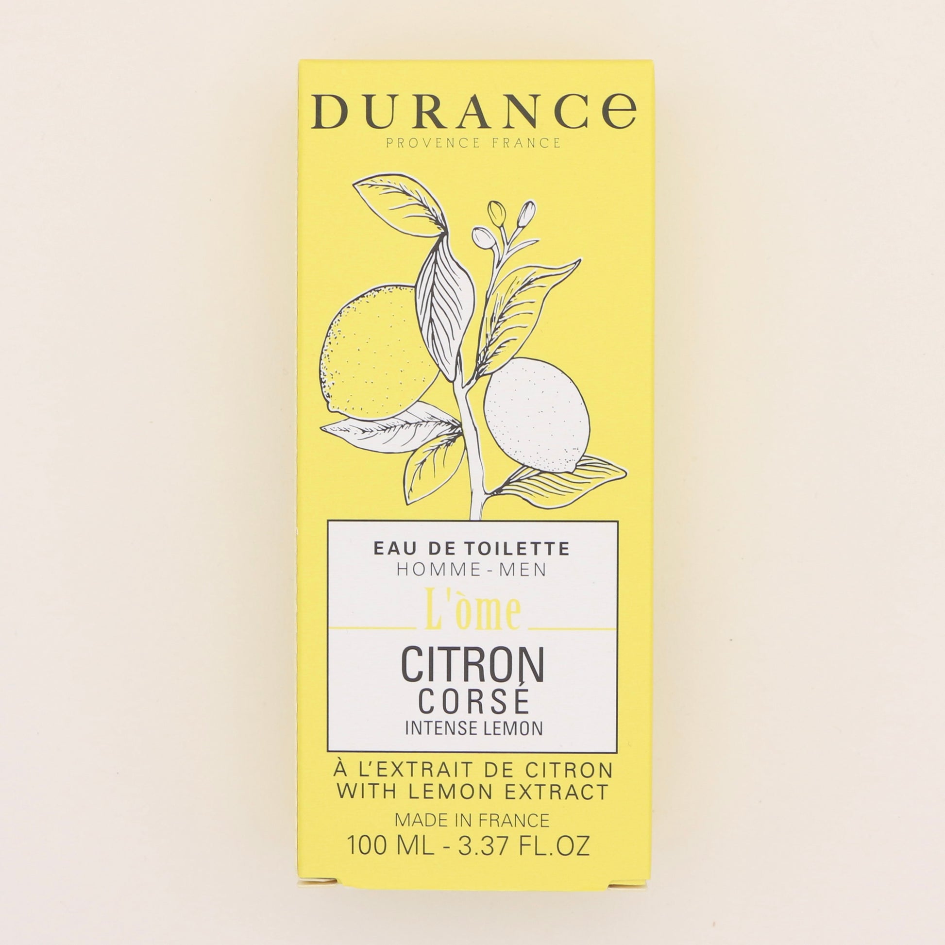 Eau de toilette Citron Corsé 100ml - Durance
