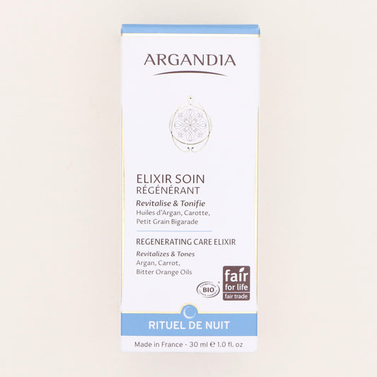 Elixir Soin Régénérant 30ml, Rituel de Nuit - Argandia
