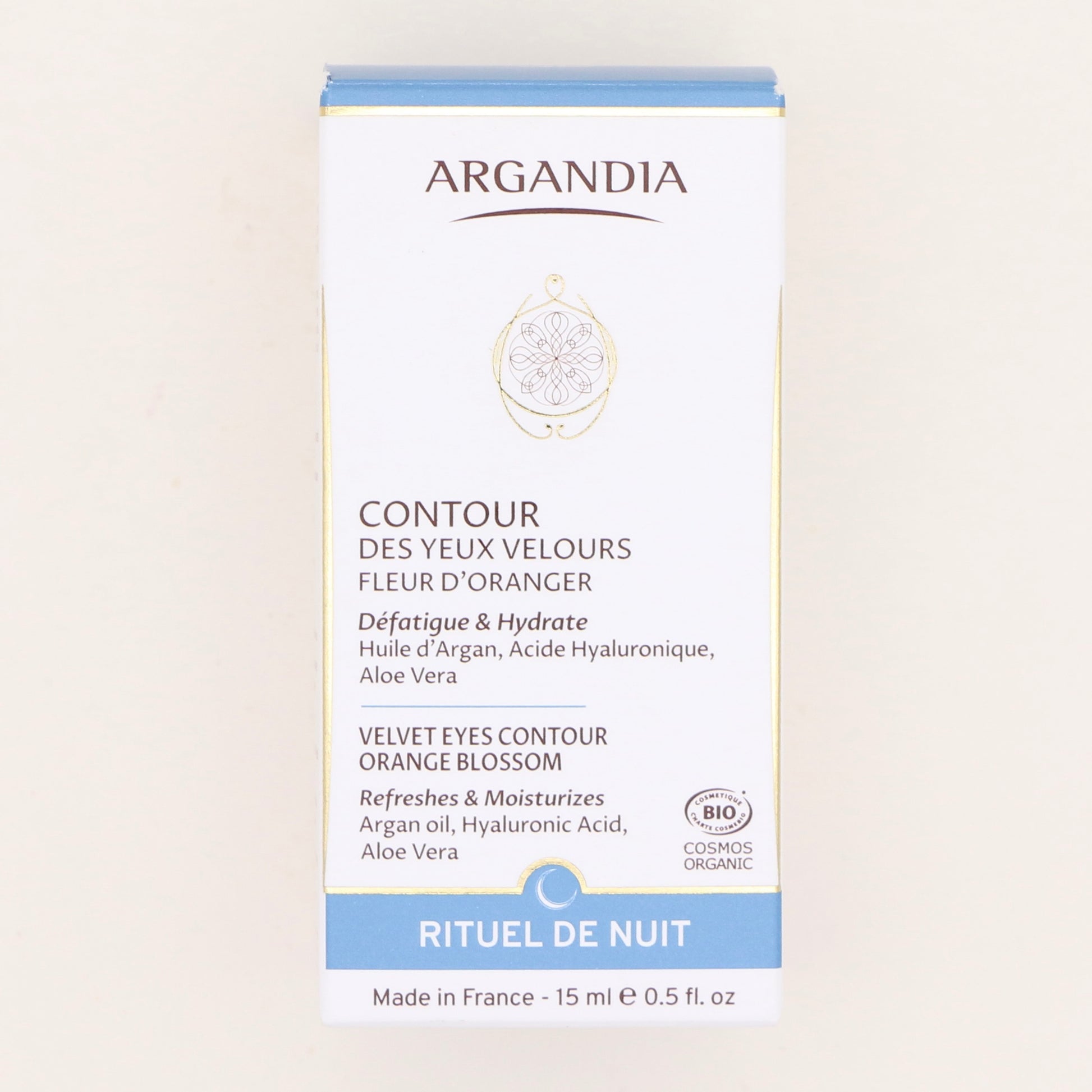 Contour des Yeux Velours 15ml, Rituel de Nuit - Argandia