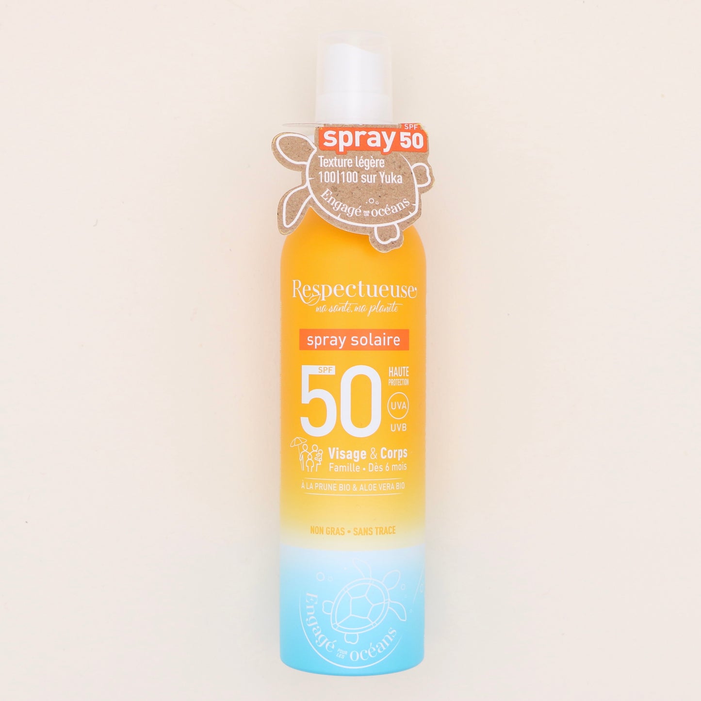 Spray solaire 50SPF 100ml - Respectueuse