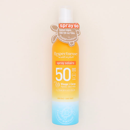 Spray solaire 50SPF 100ml - Respectueuse