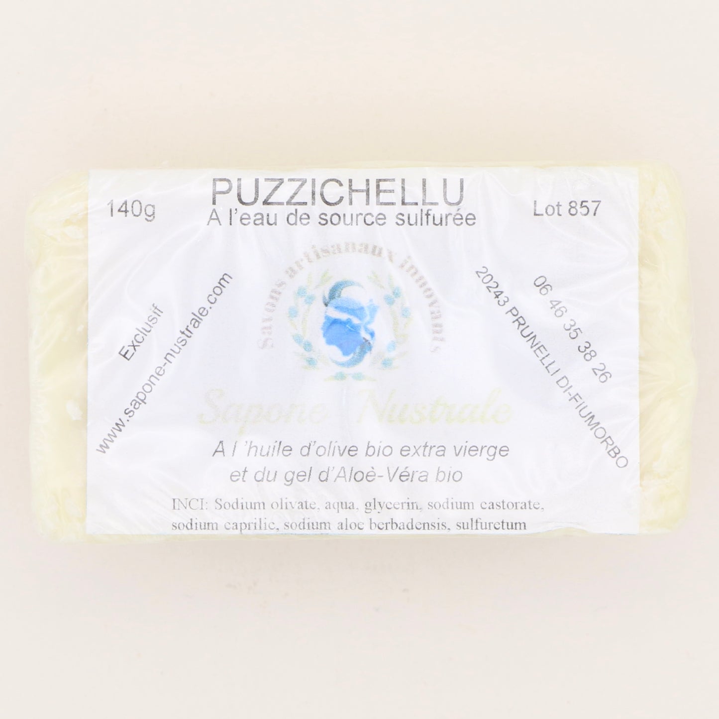 Savon Puzzichellu 140g - Sapone Nustrale