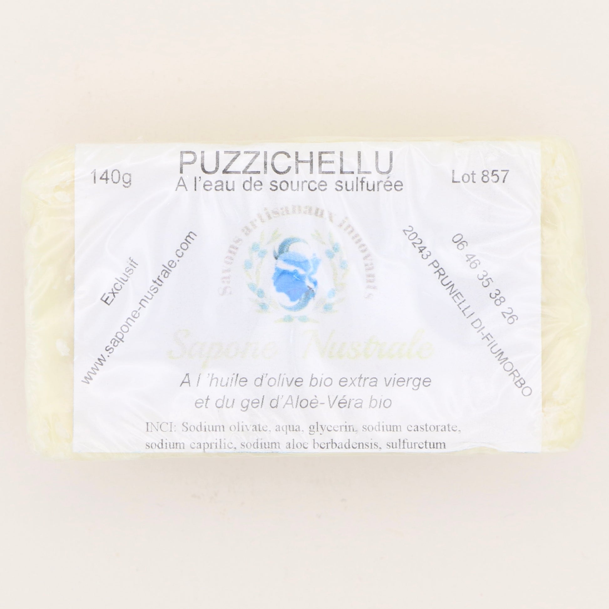 Savon Puzzichellu 140g - Sapone Nustrale