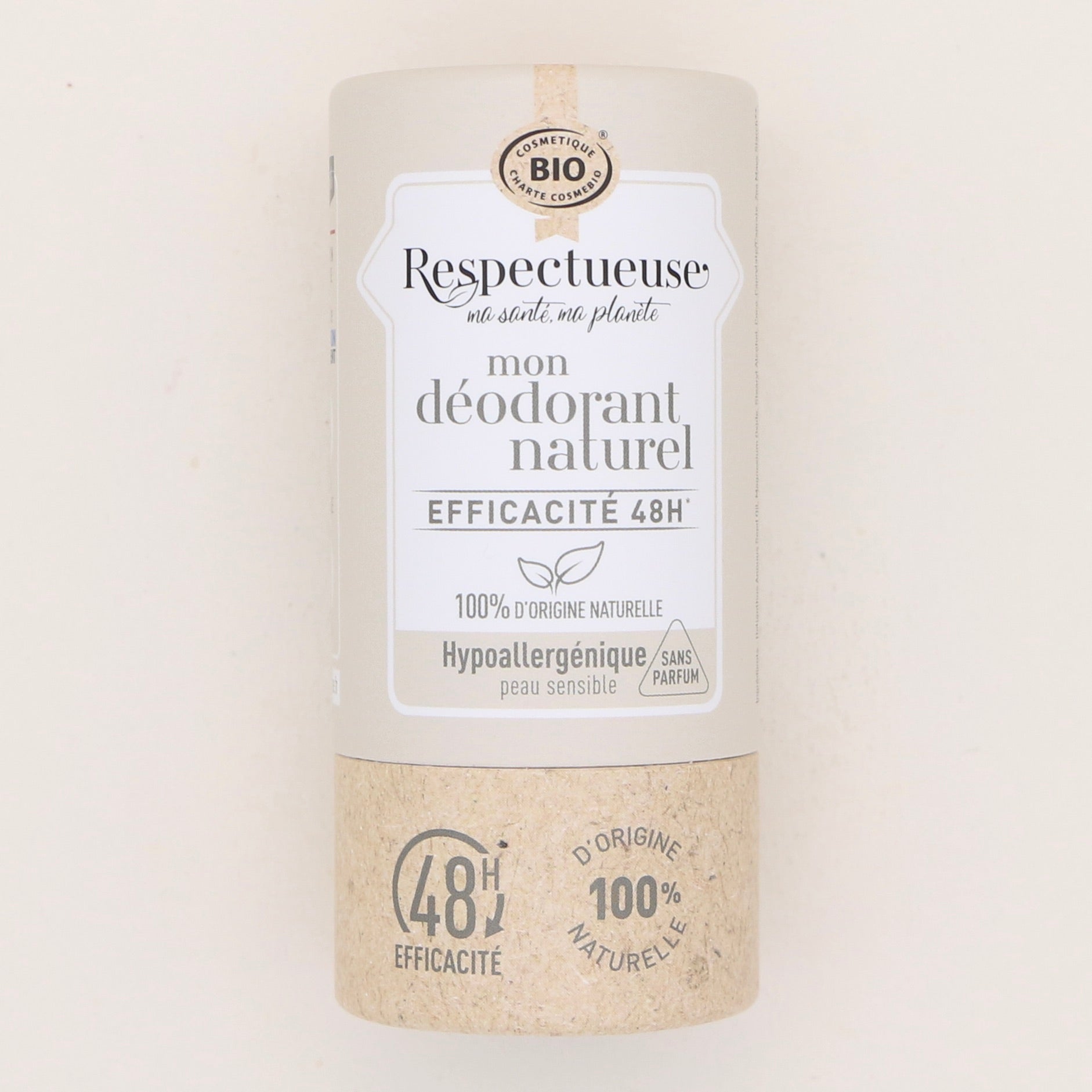 Déodorant naturel Hypoallergénique 50gr - Respectueuse