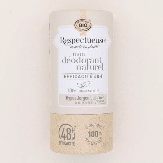 Déodorant naturel Hypoallergénique 50gr - Respectueuse