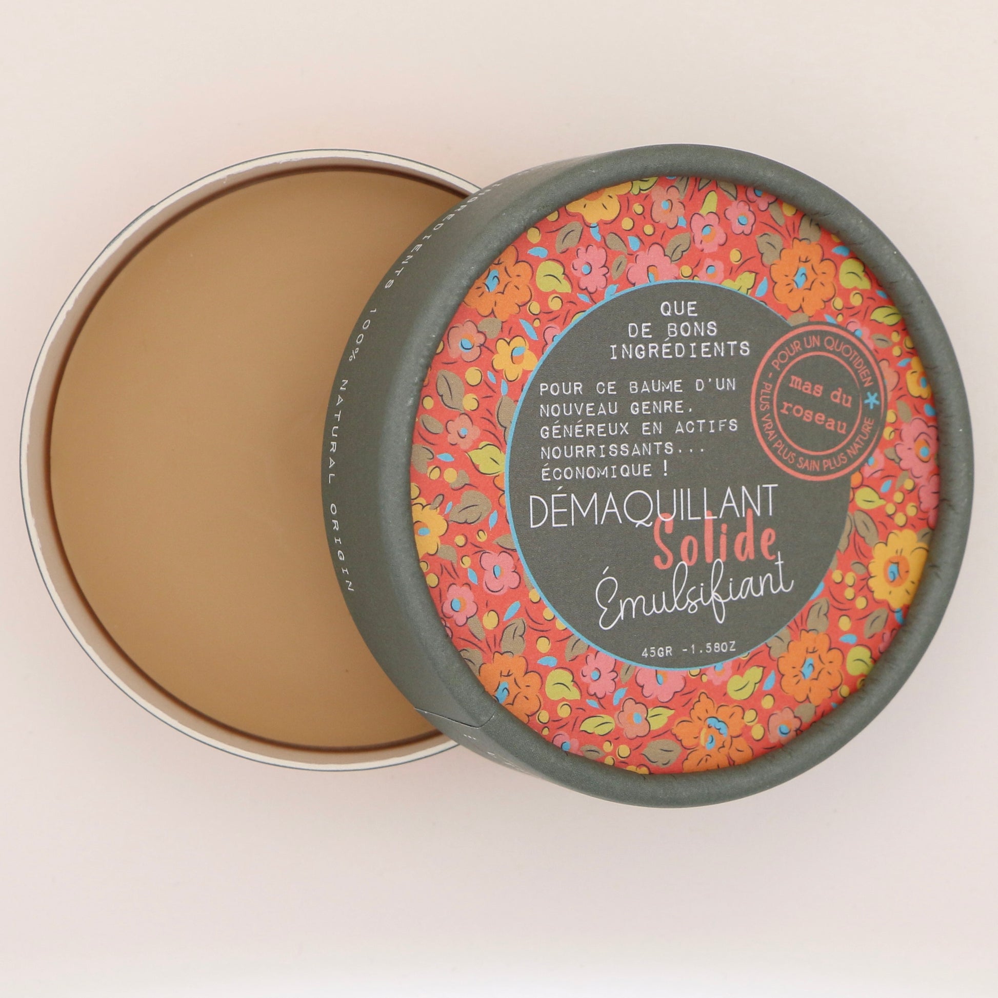 Démaquillant solide Émulsifiant 45gr - Mas du Roseau
