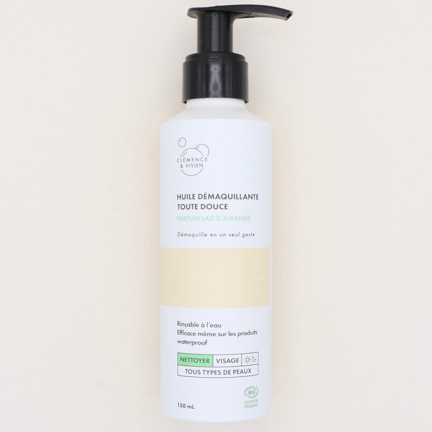 Huile démaquillante Lait d’Amande 100ml - Clémence & Vivien