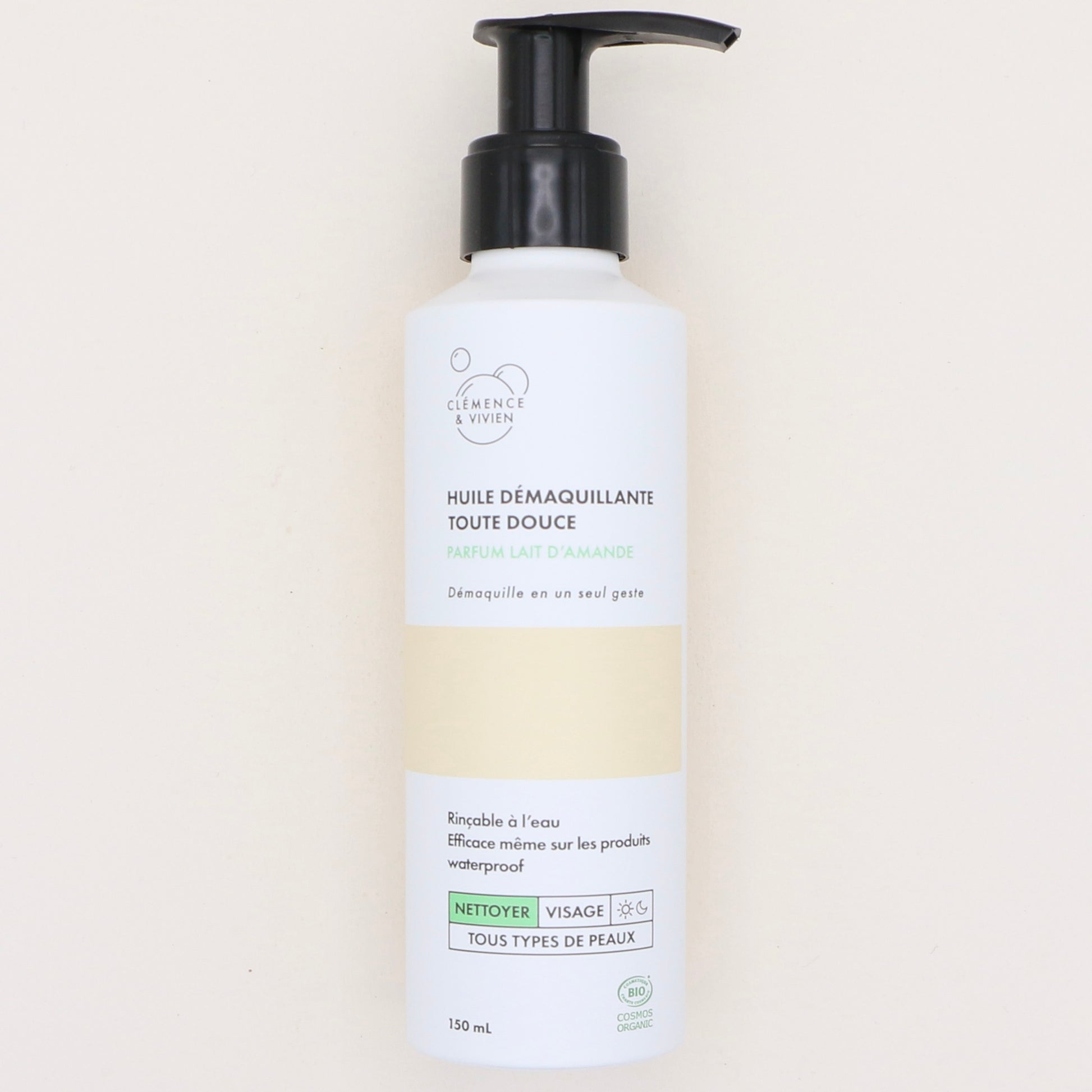 Huile démaquillante Lait d’Amande 100ml - Clémence & Vivien