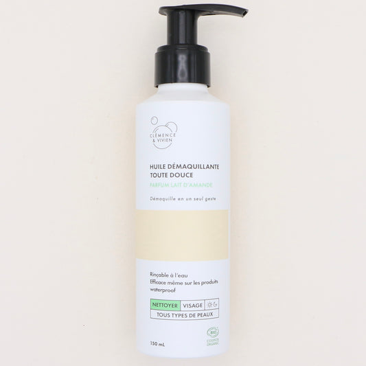 Huile démaquillante Lait d’Amande 100ml - Clémence & Vivien