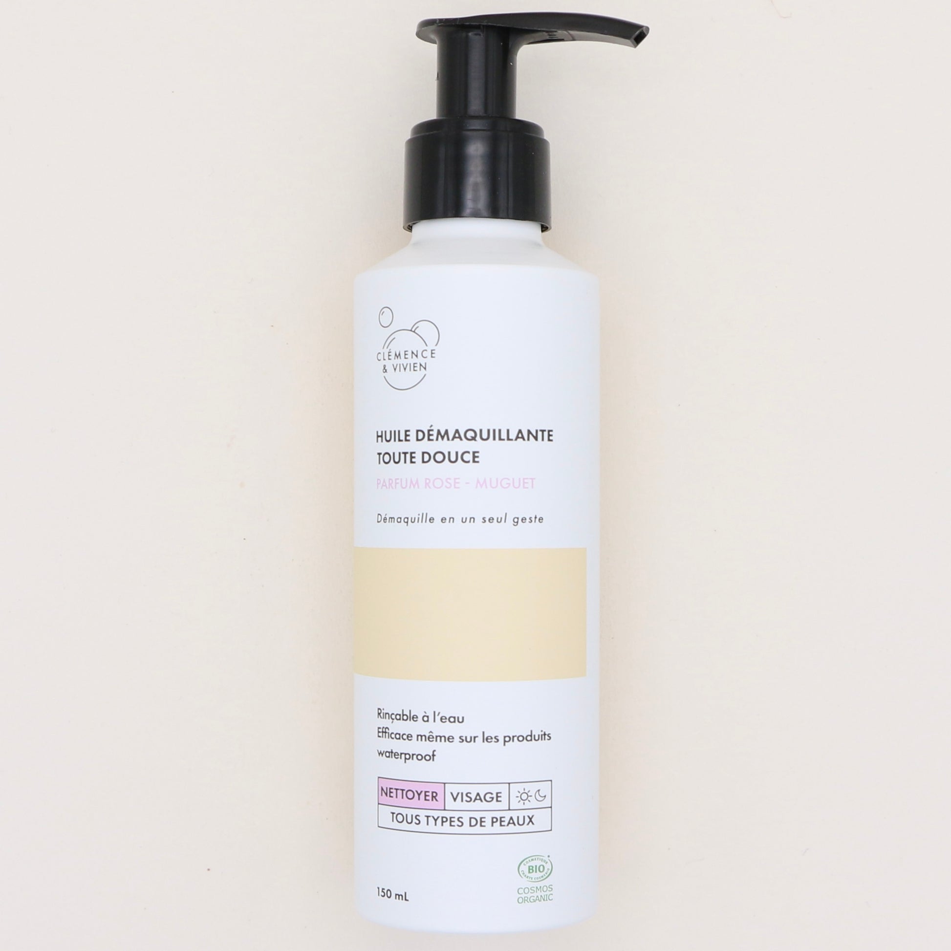 Huile démaquillante Rose & Muguet 100ml - Clémence & Vivien