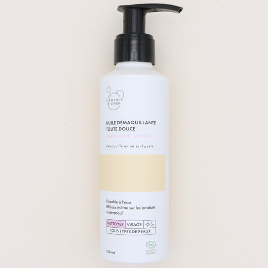 Huile démaquillante Rose & Muguet 100ml - Clémence & Vivien