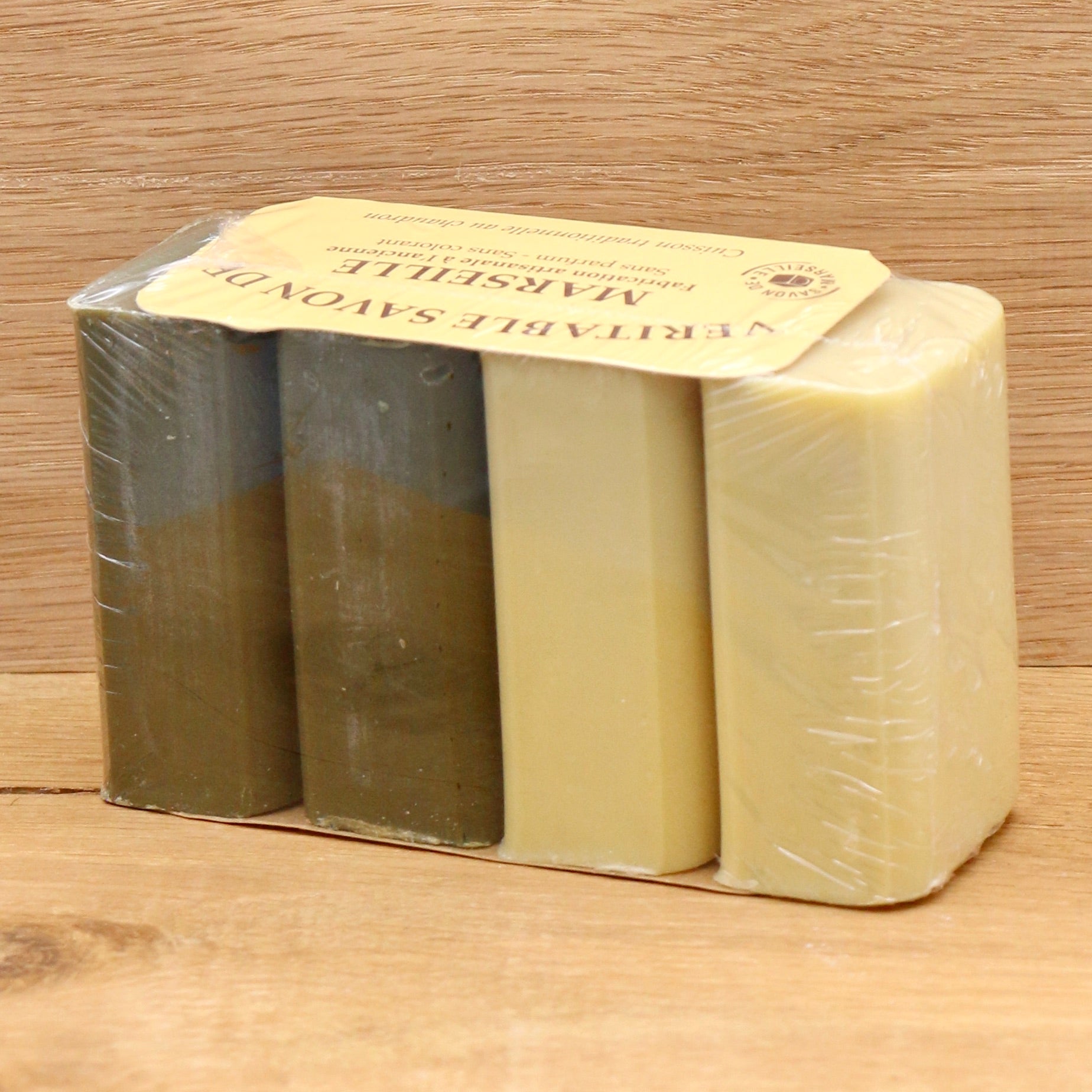 Savon de Marseille Végétale et Pur Olive 4*100g - Savonnerie Le Sérail