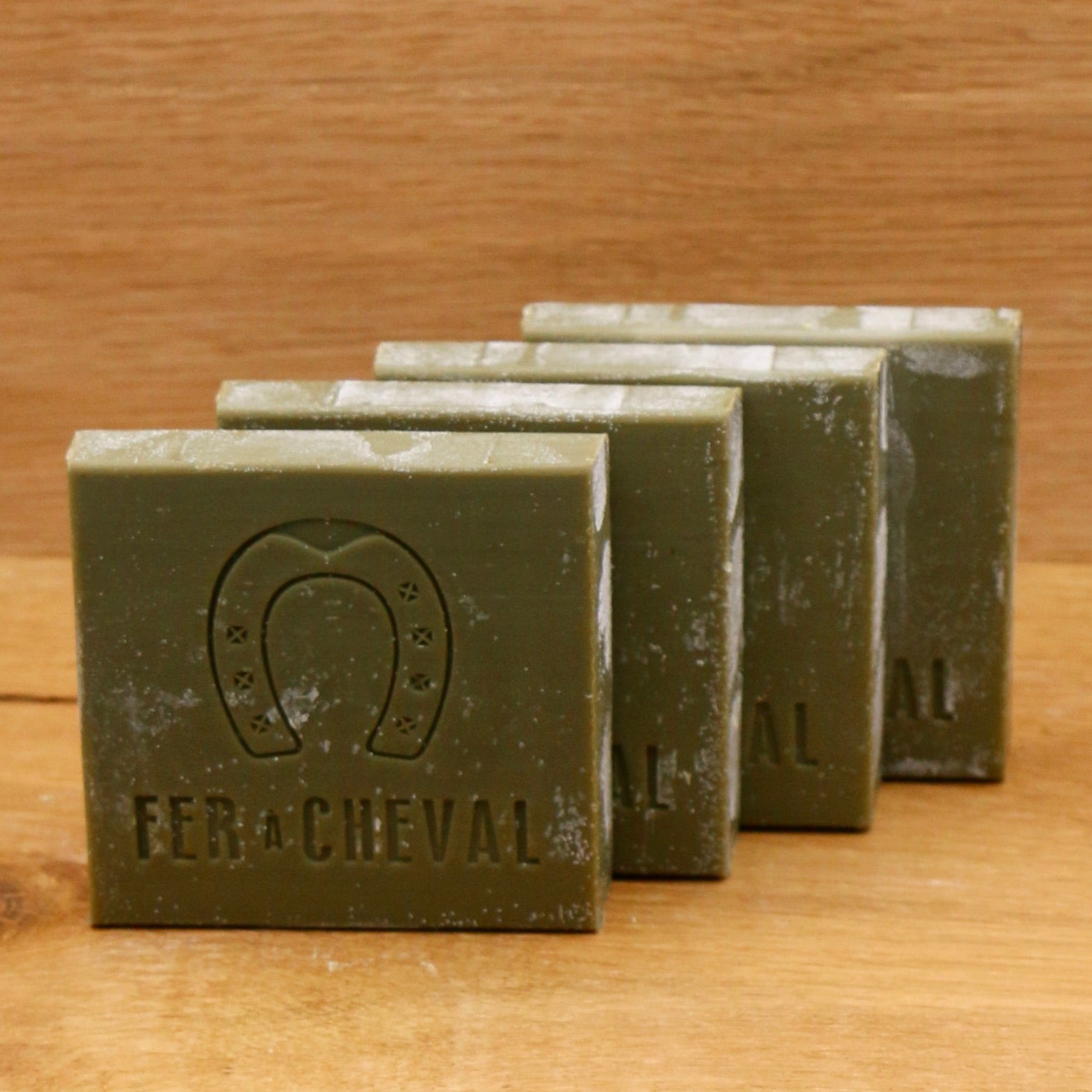 Savon de Marseille vert cubes tranchés 4x65g - Fer à Cheval