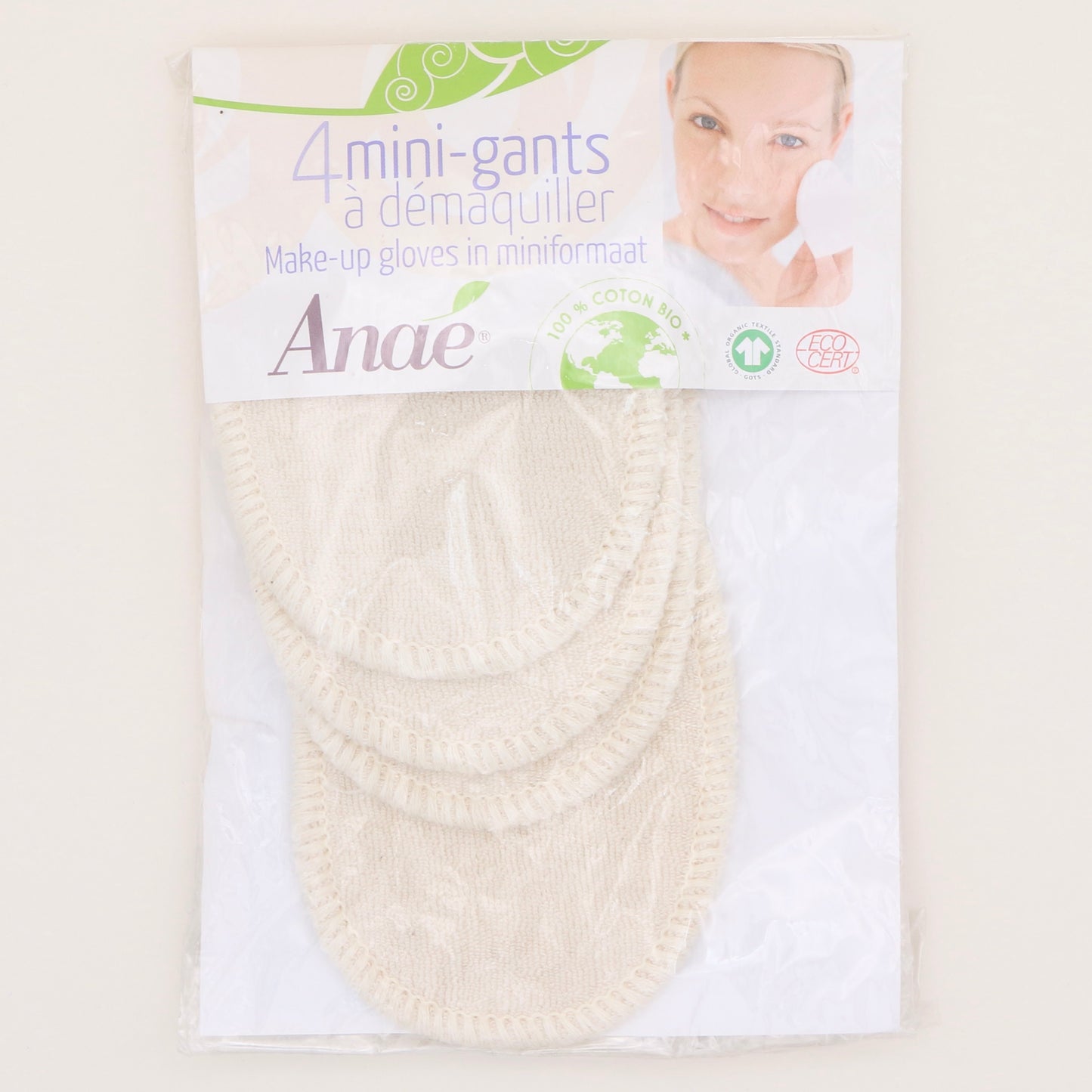 4 mini-gants à démaquiller - Anaé