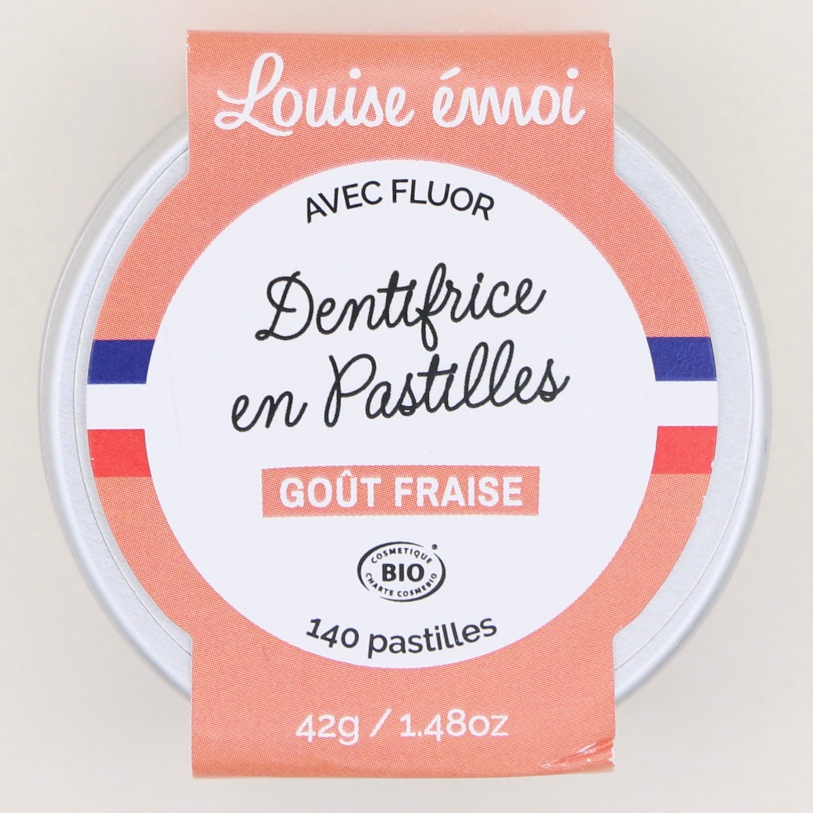 Dentifrice solide Fraise 140 pastilles - Louise Émoi