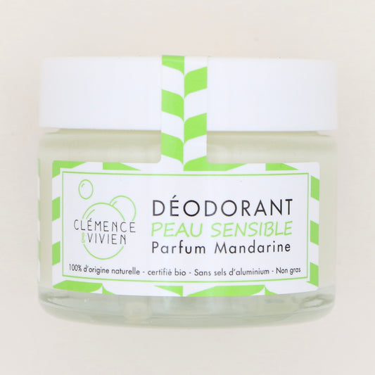 Déodorant naturel BIO Mandarine 50g - Clémence & Vivien