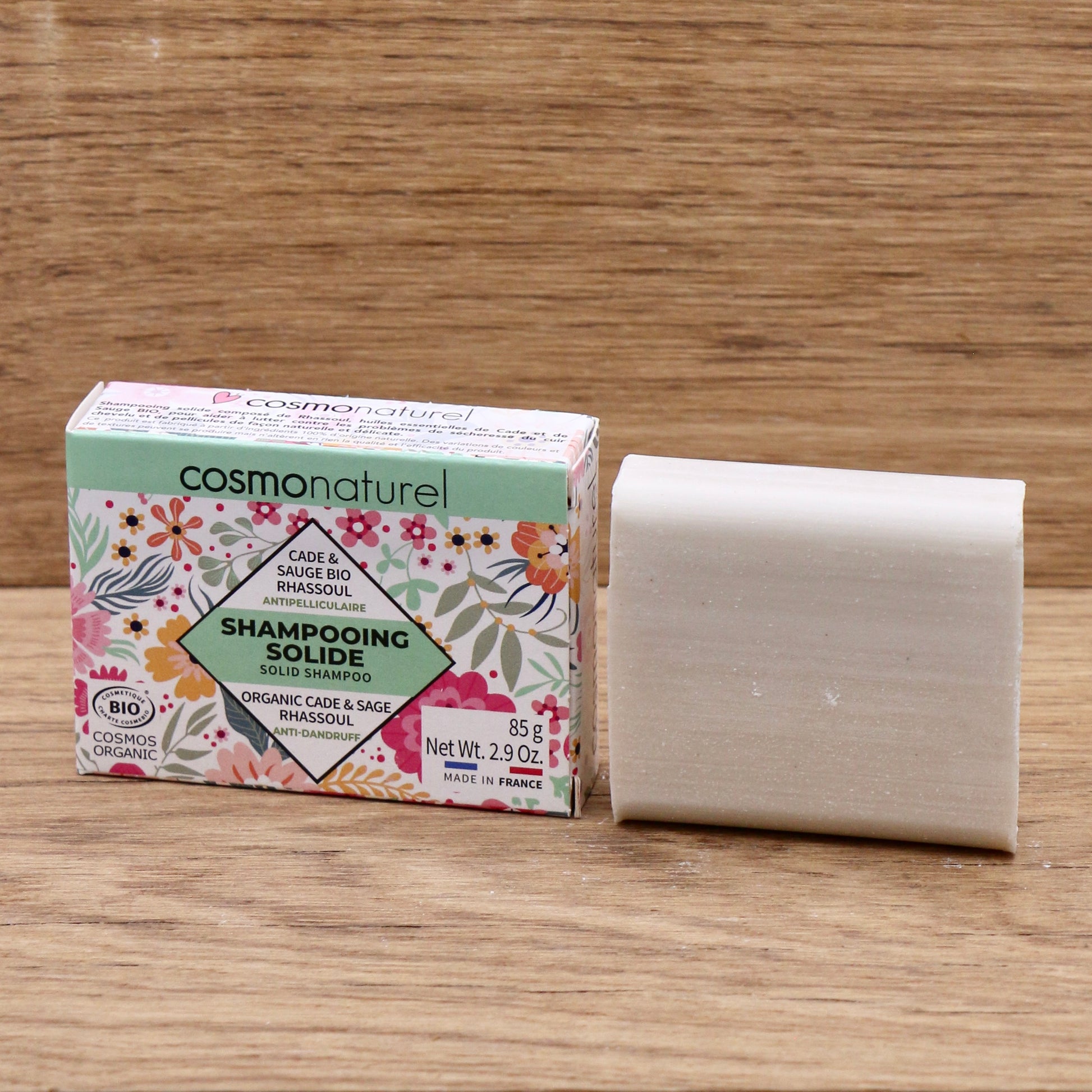 Shampoing solide anti-pelliculaire 85g - Cosmo Naturel