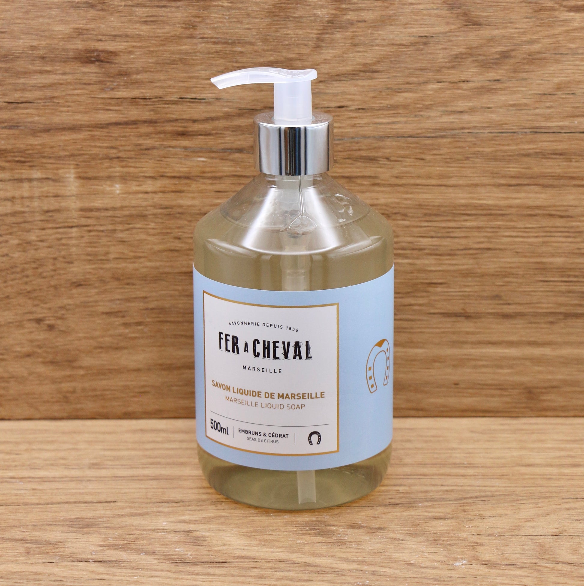Savon liquide de Marseille Embruns & Cédrat 500ml - Fer à Cheval