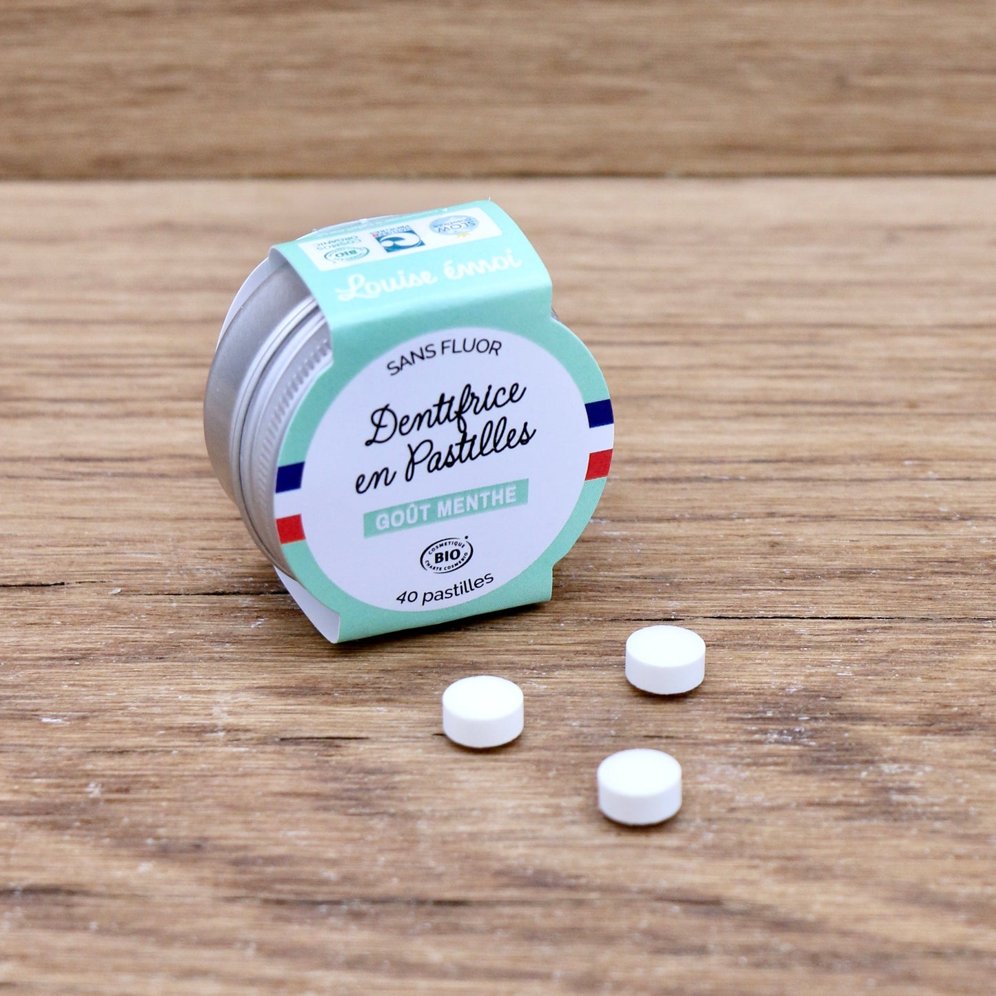 Dentifrice solide Menthe 40 pastilles - Louise Émoi