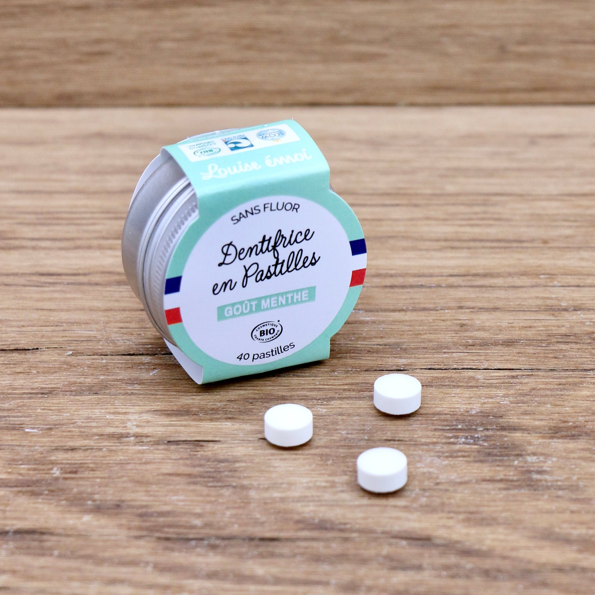 Dentifrice solide Menthe 40 pastilles - Louise Émoi