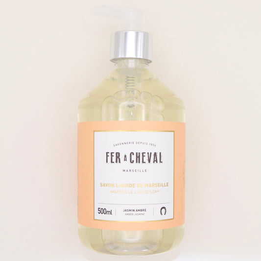 Savon liquide de Marseille Jasmin Ambré 500ml - Fer à Cheval