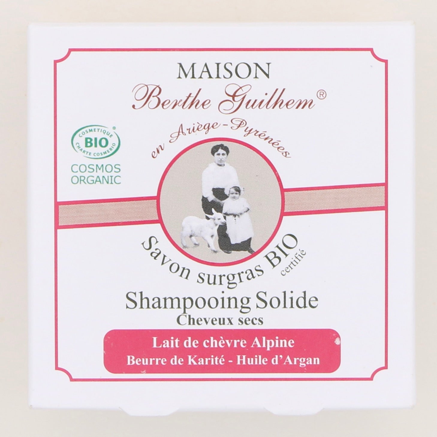 Shampoing au lait de chèvre alpine cheveux secs 100g - Maison Berthe Guilhem