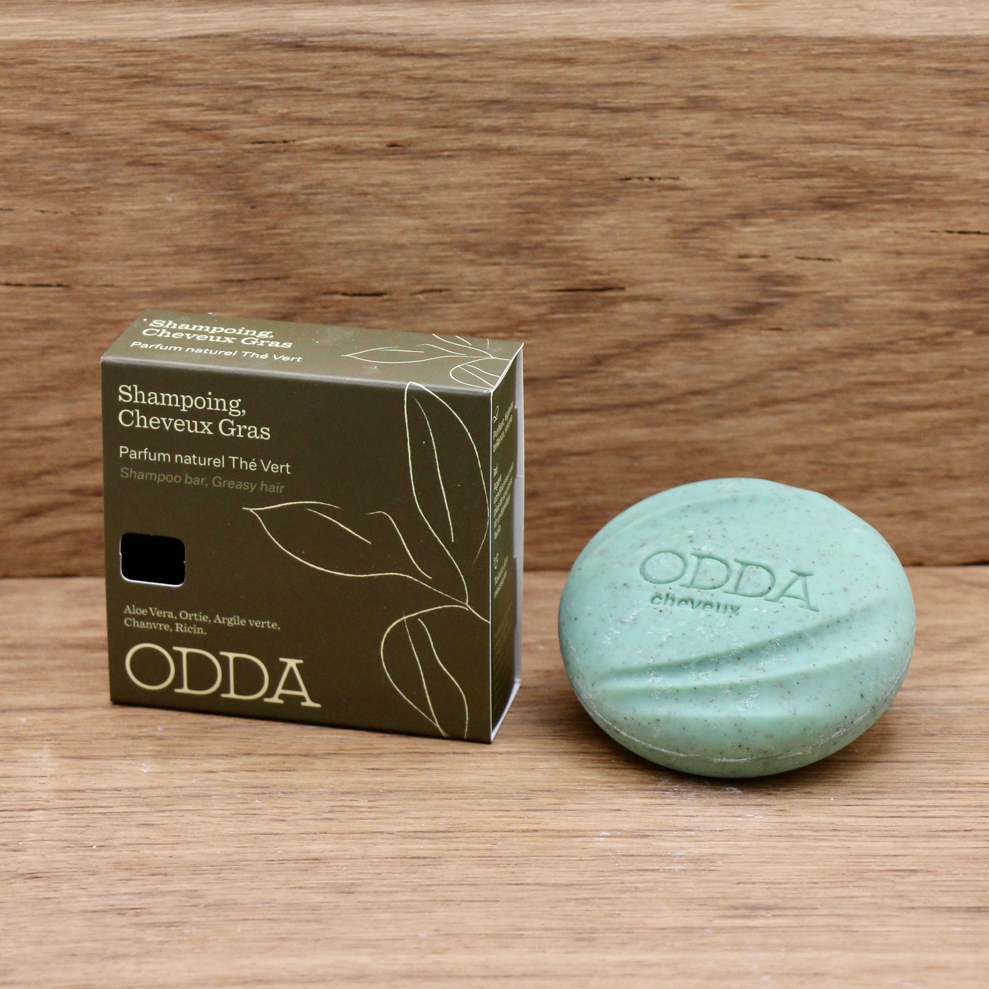 Shampoing cheveux gras Thé Vert 80g - Odda