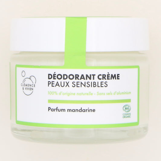 Déodorant naturel BIO Mandarine 50g - Clémence & Vivien