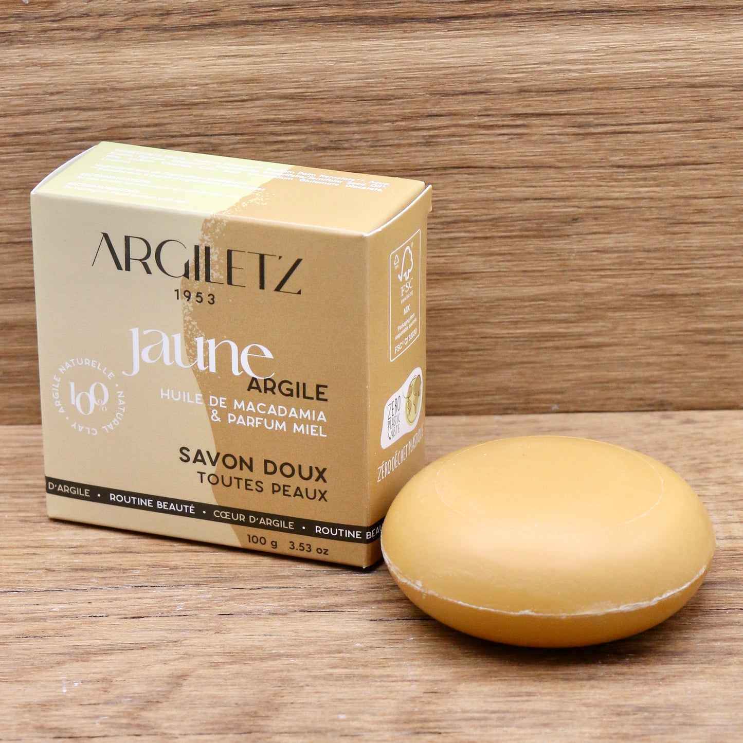 Le savon doux Argile Jaune 100g - Argiletz