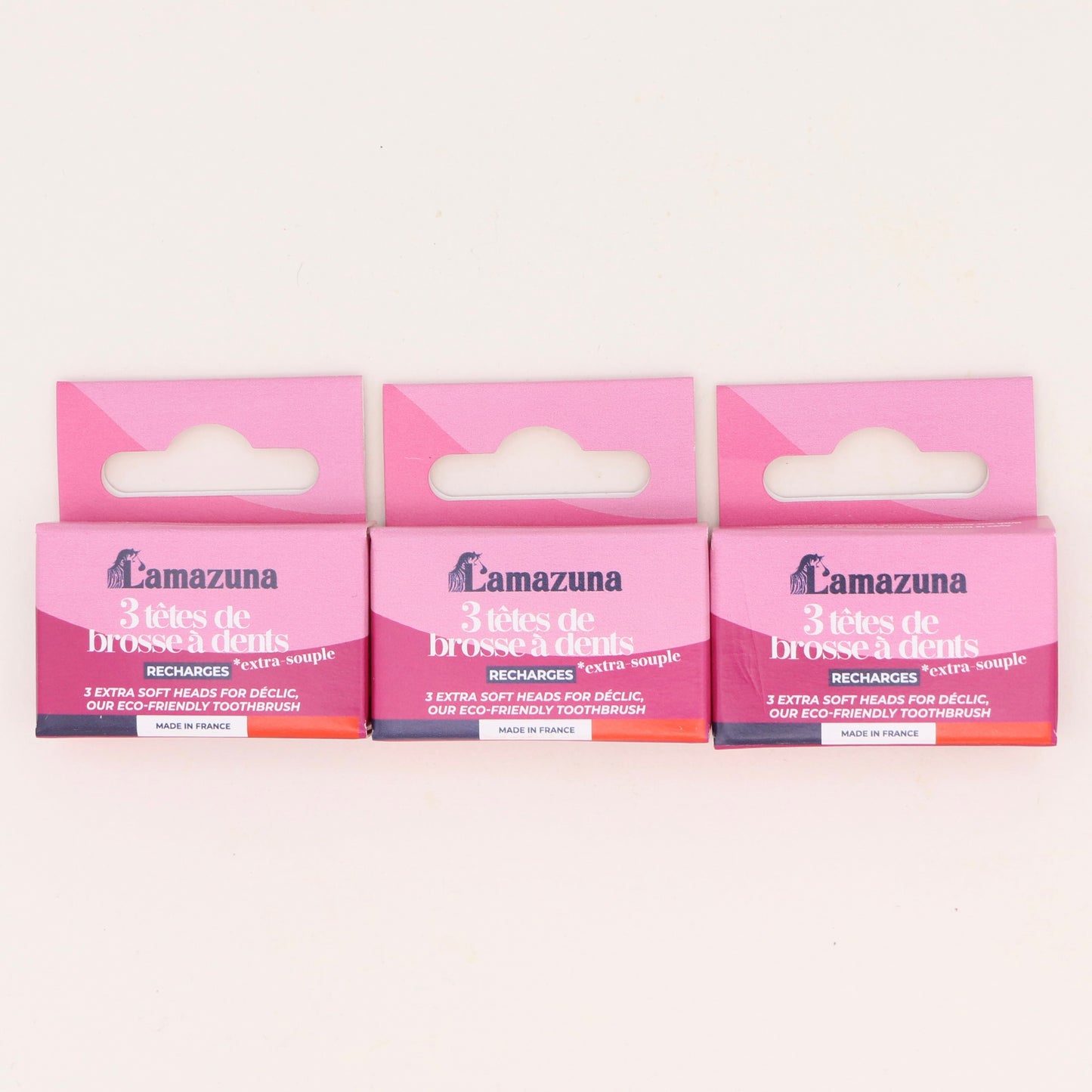 Recharge 3 têtes de brosse à dents Extra Souple - lot de 3 - Lamazuna