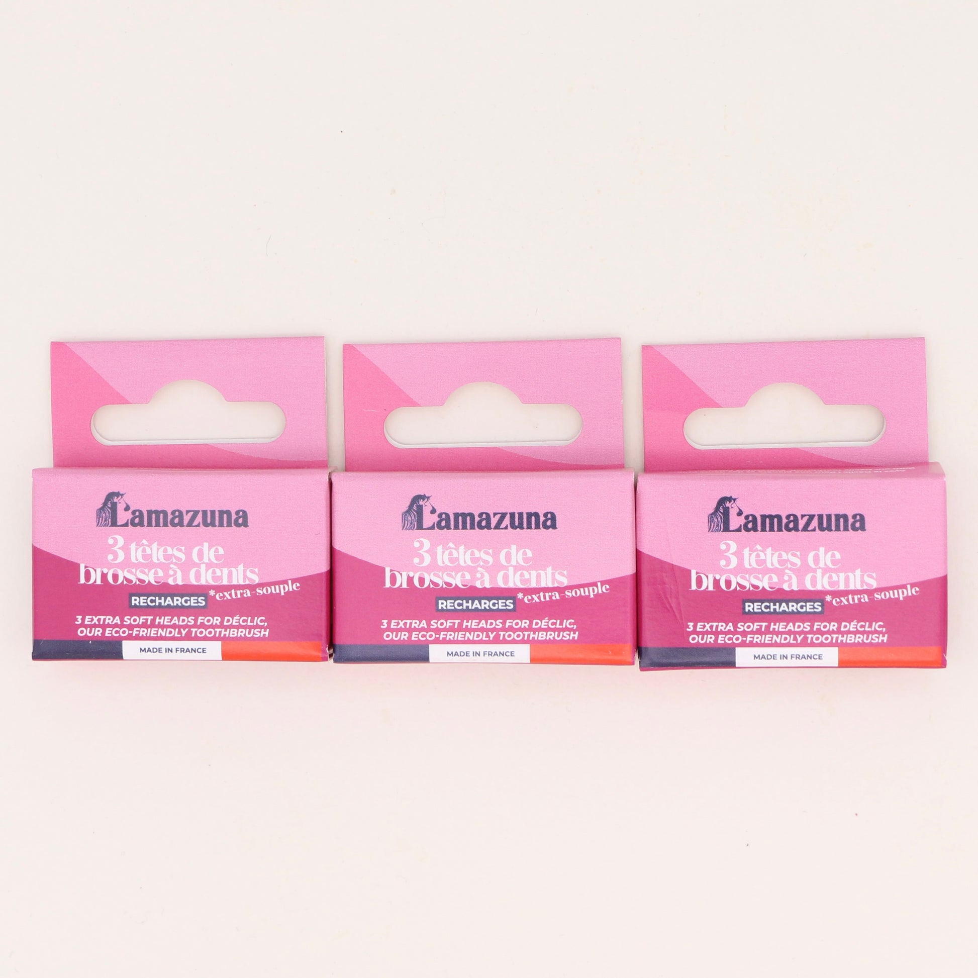 Recharge 3 têtes de brosse à dents Extra Souple - lot de 3 - Lamazuna
