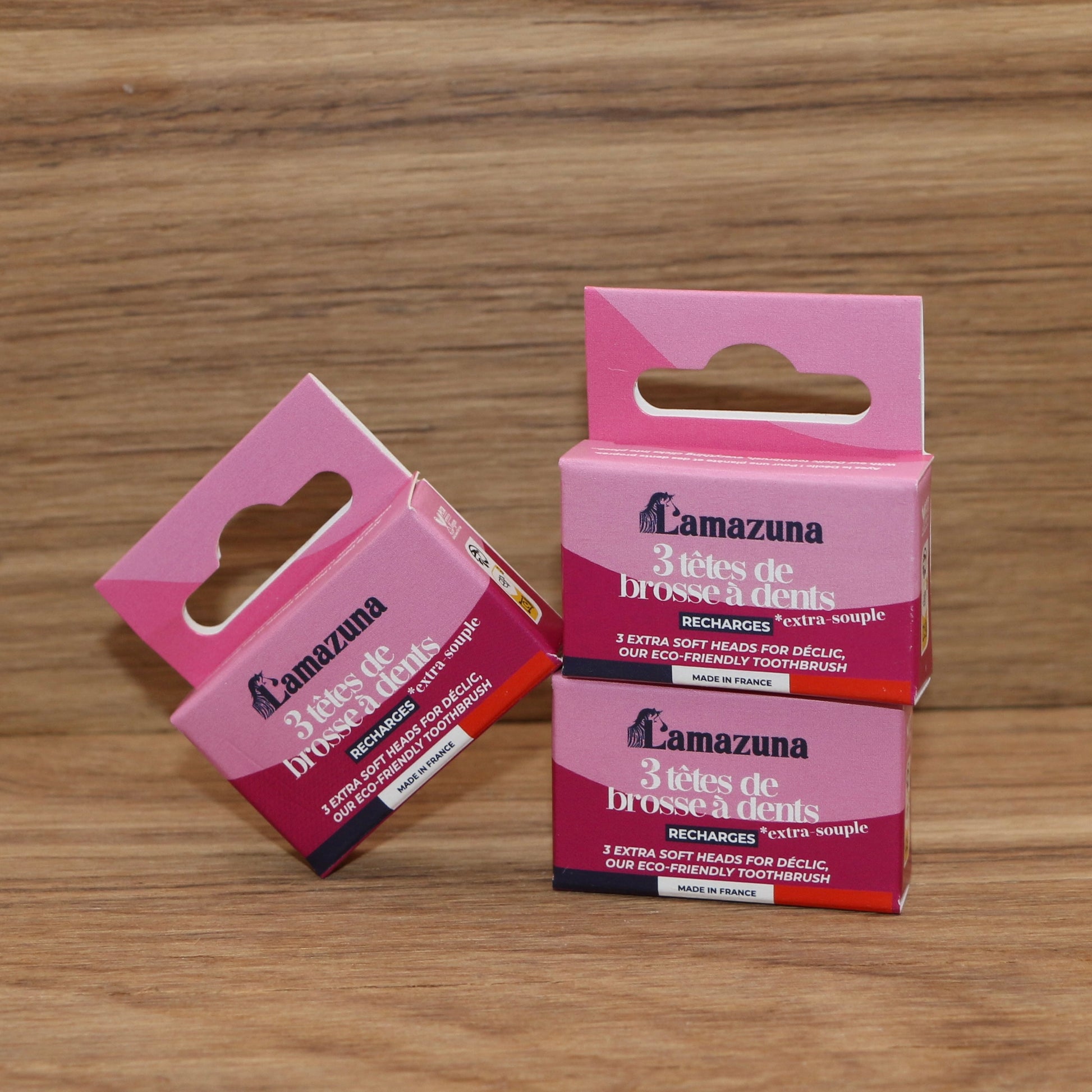 Recharge 3 têtes de brosse à dents Extra Souple - lot de 3 - Lamazuna