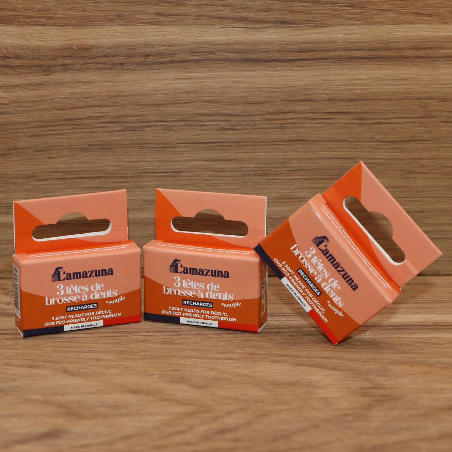 Recharge 3 têtes de brosse à dents Souple - lot de 3 - Lamazuna