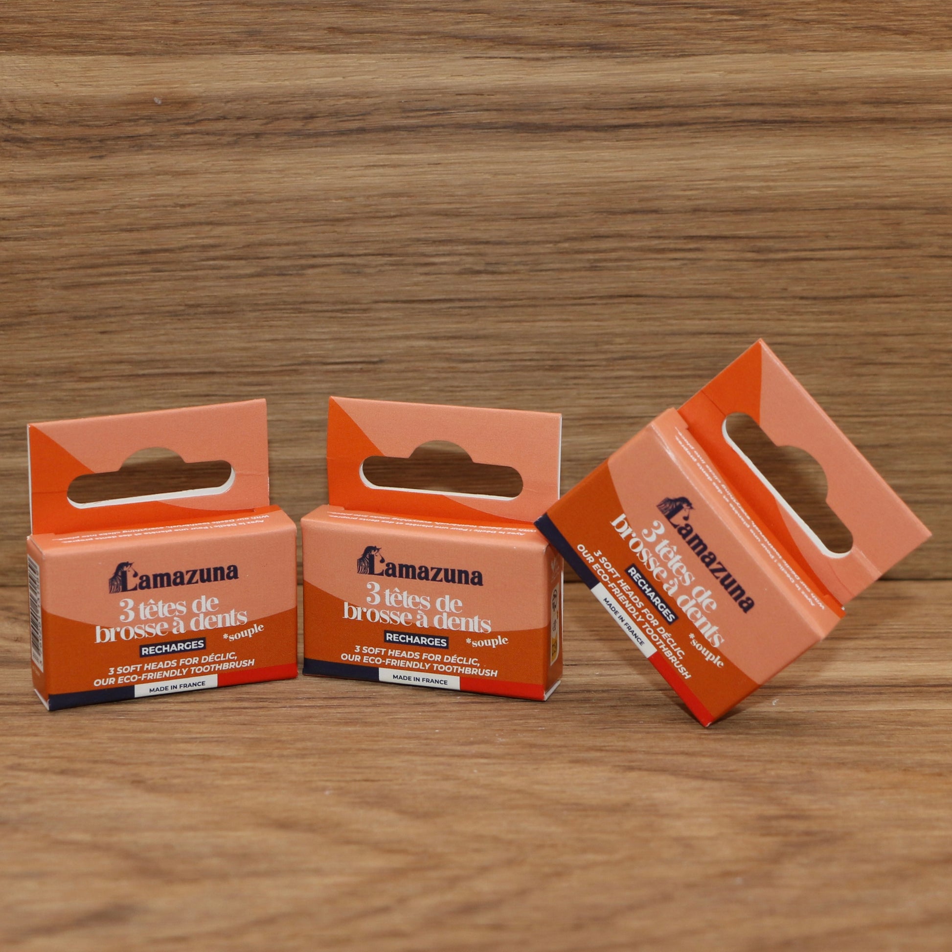 Recharge 3 têtes de brosse à dents Souple - lot de 3 - Lamazuna