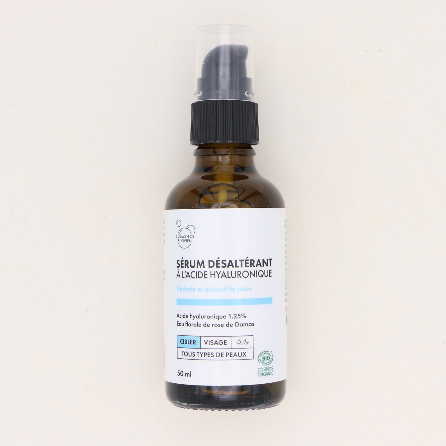 Sérum désaltérant Acide Hyaluronique 50ml - Clémence & Vivien