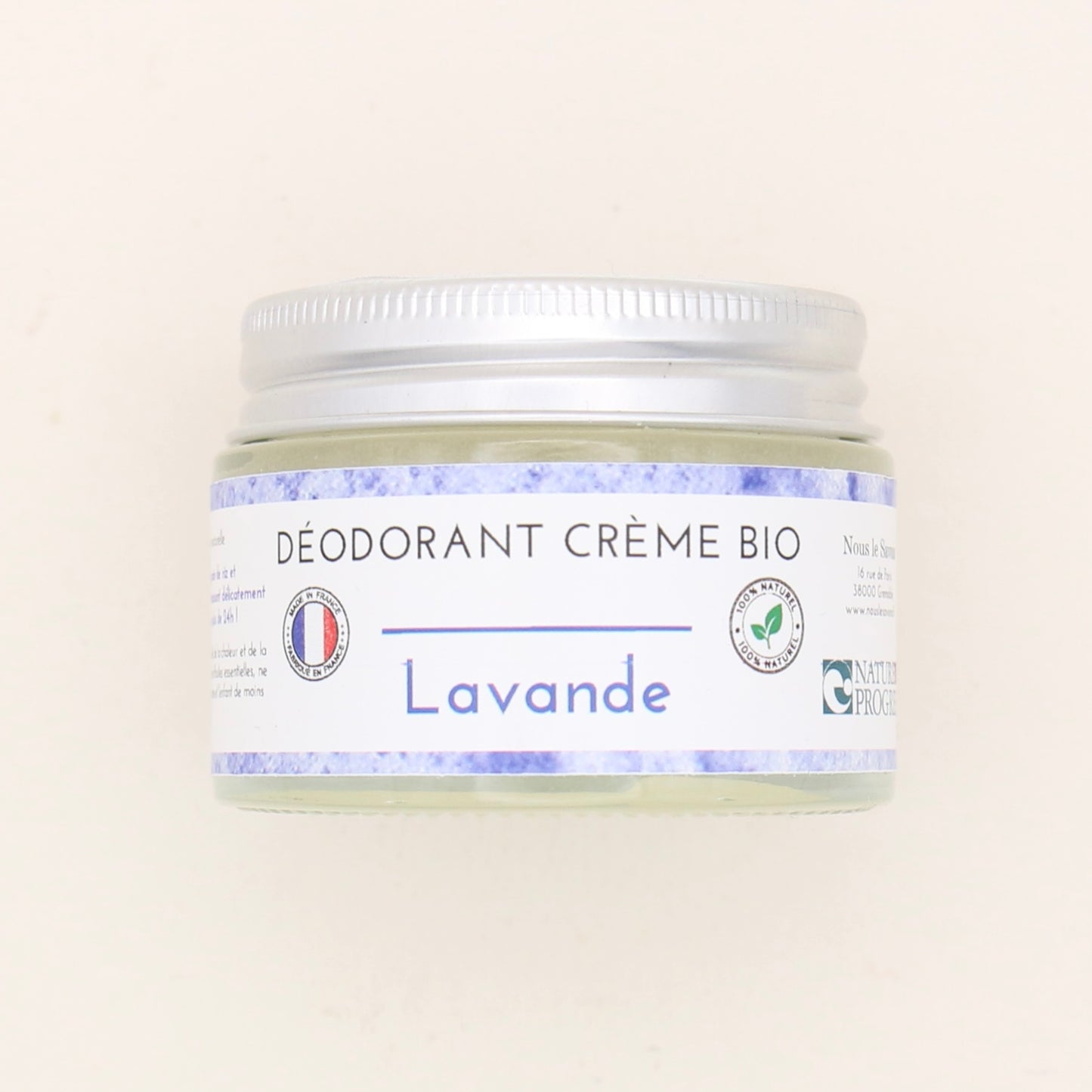 Déodorant naturel BIO Lavande 50g - Nous le Savons