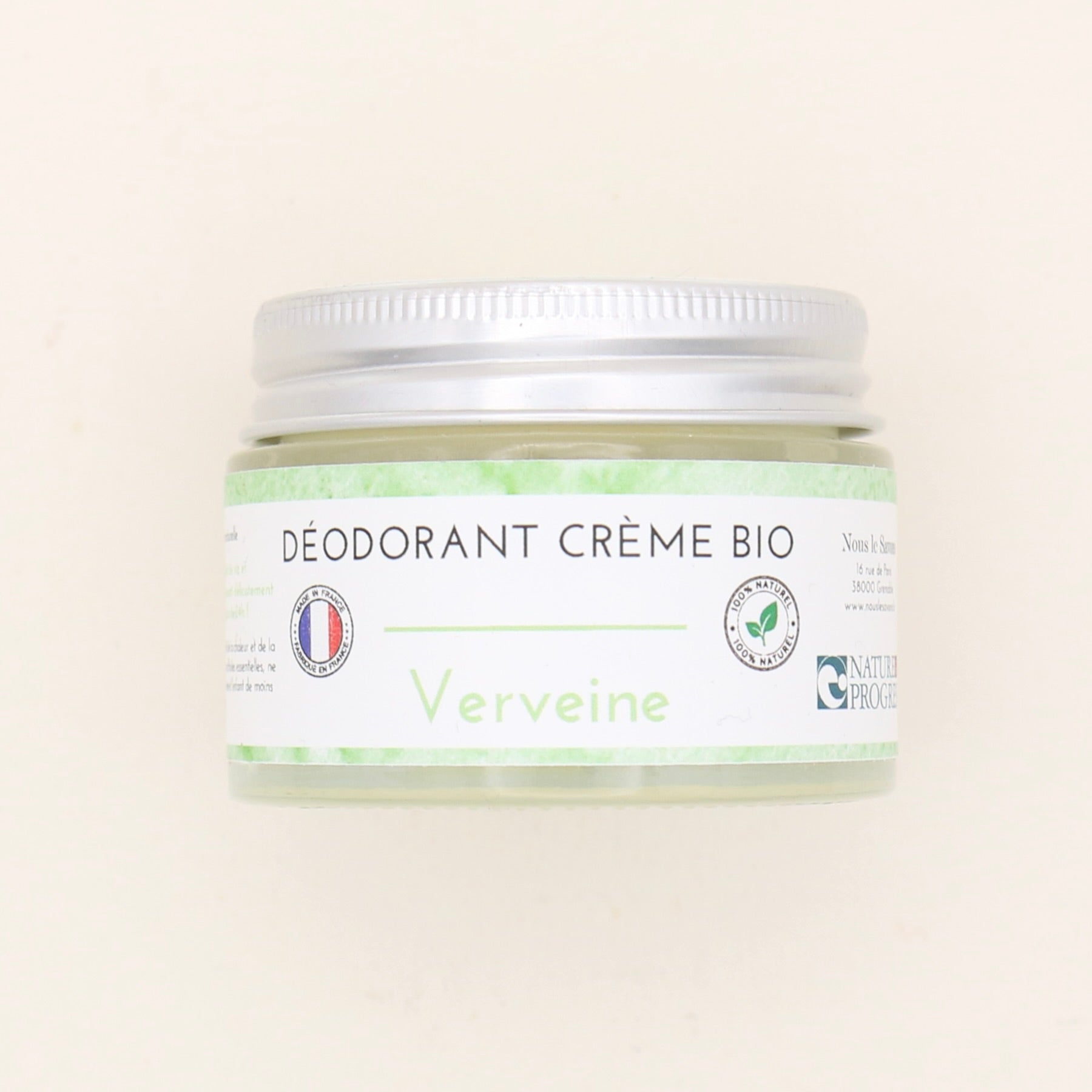 Déodorant naturel BIO Verveine 50g - Nous le Savons