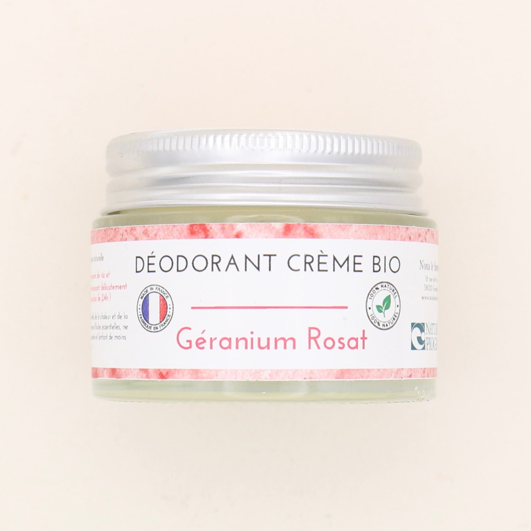 Déodorant naturel BIO Géranium Rosat 50g - Nous Le Savons