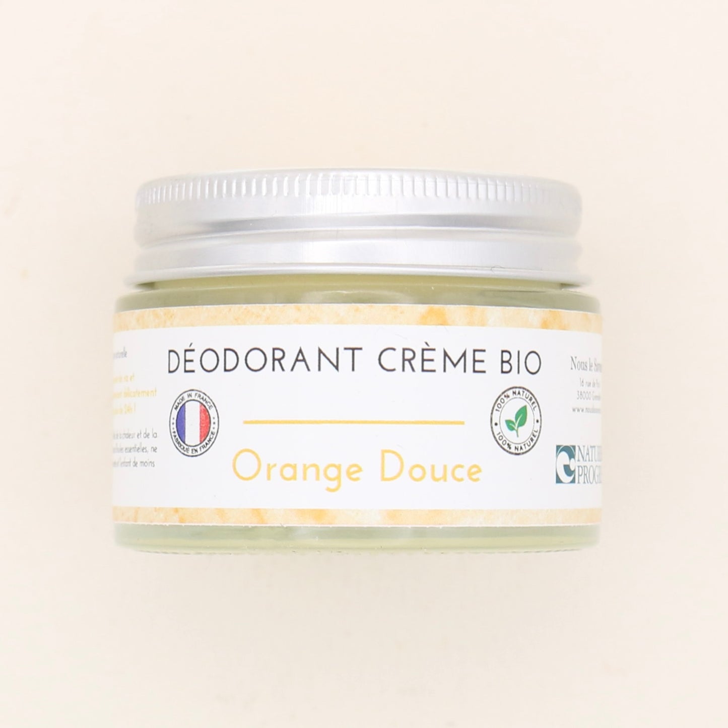 Déodorant naturel BIO Orange Douce 50g - Nous Le Savons