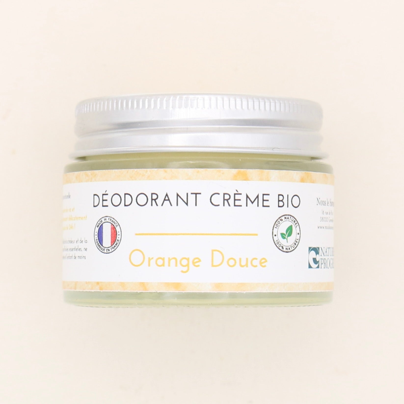 Déodorant naturel BIO Orange Douce 50g - Nous Le Savons