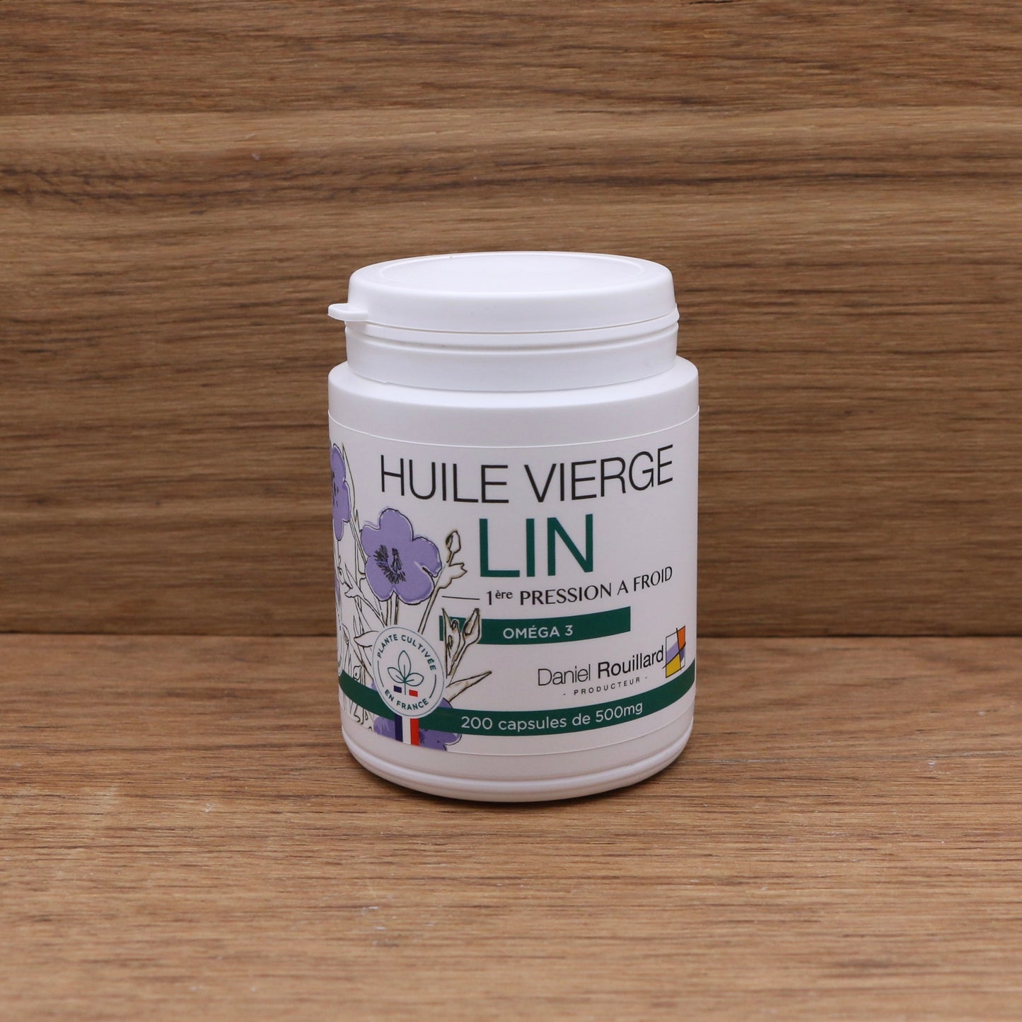 Capsule Huile vierge Lin 200 unités - Daniel Rouillard