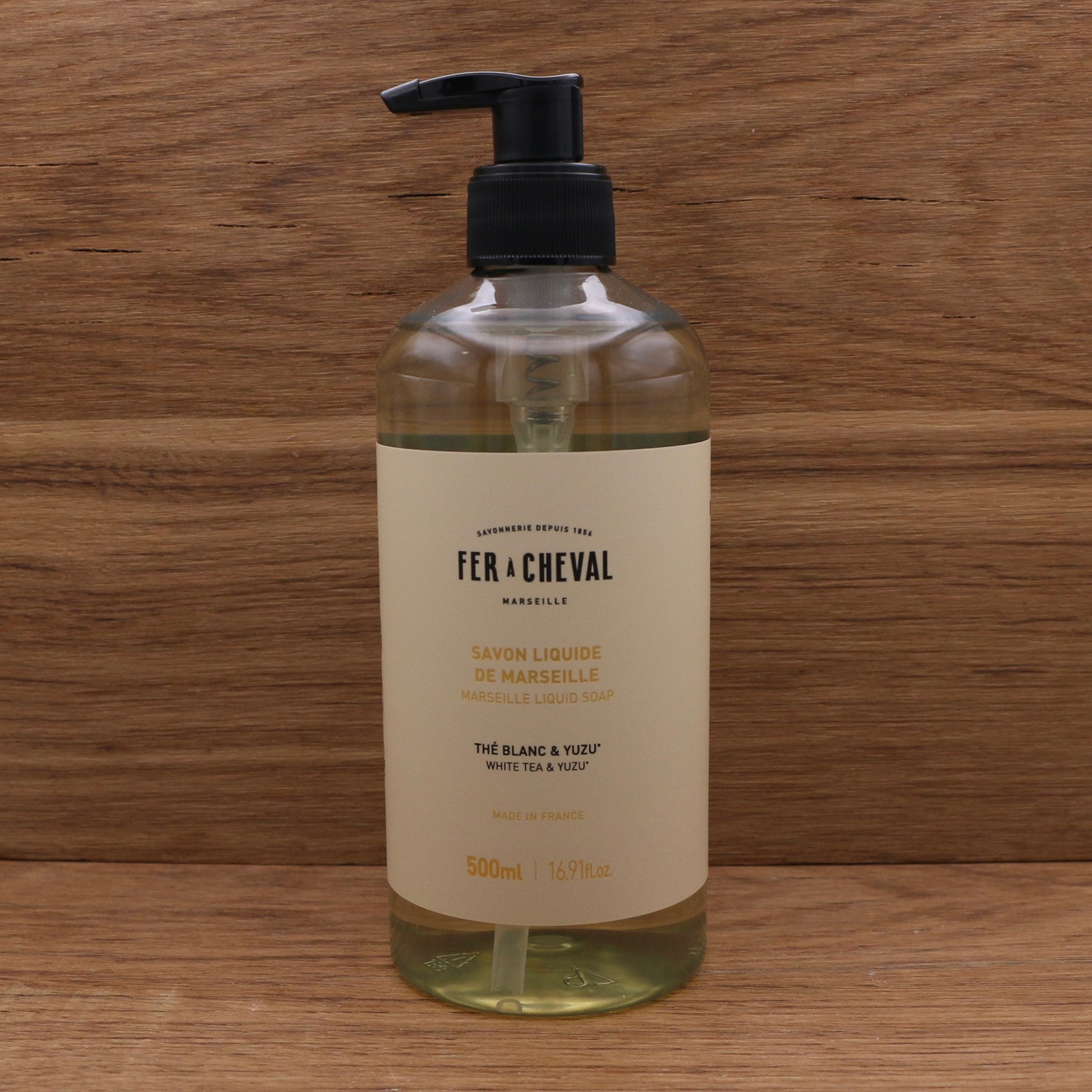 Savon liquide de Marseille Thé Blanc & Yuzu 500ml - Fer à Cheval