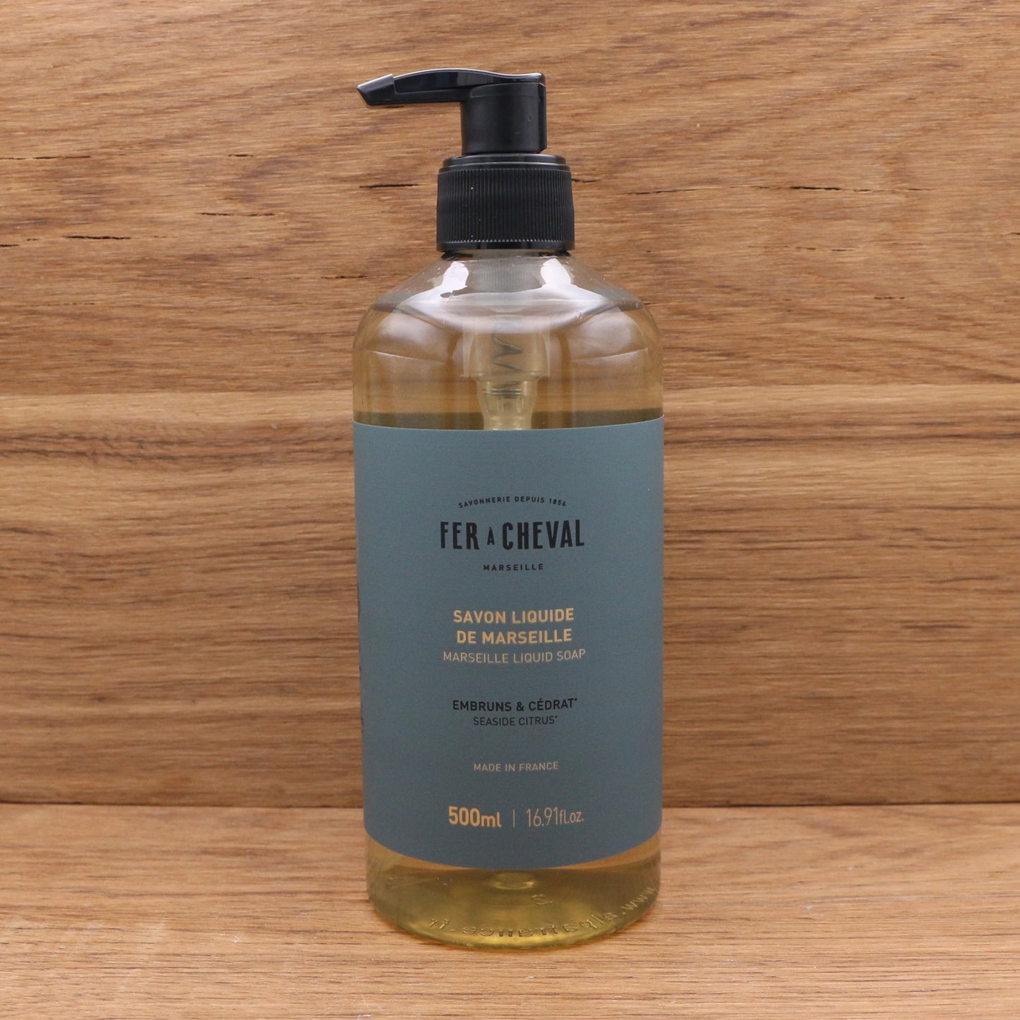 Savon liquide de Marseille Embruns & Cédrat 500ml - Fer à Cheval