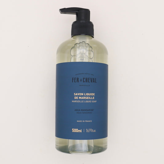 Savon liquide de Marseille Aqua Mandarine 500ml - Fer à Cheval