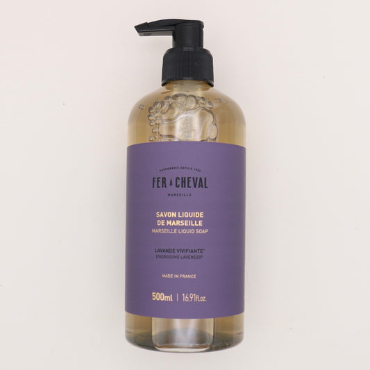 Savon liquide de Marseille Lavande Vivifiante 500ml - Fer à Cheval